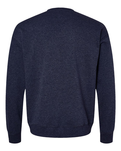 BELLA + CANVAS Sponge Fleece Drop Shoulder Crewneck Sweatshirt 3945 #color_Heather Navy