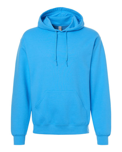 JERZEES Unisex Ultimate CVC Hooded Sweatshirt IC49MR #color_Soul Blue Heather