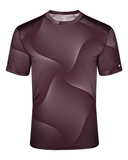 Badger Youth Warp T-Shirt 2213 #color_Maroon