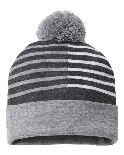 CAP AMERICA USA-Made Half Color Beanie RKH12 #color_Heather/ White