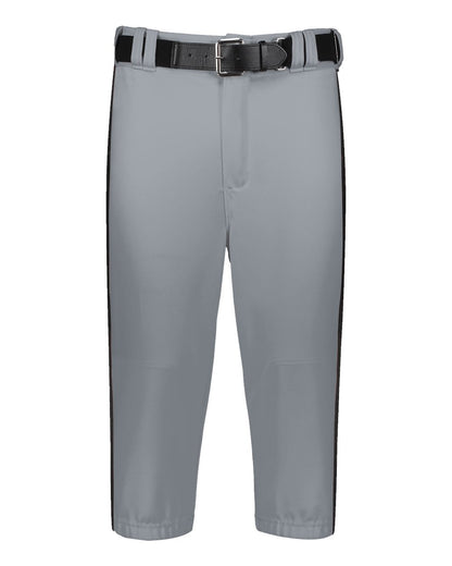 Russell Athletic Youth 2.0 Piped Diamond Series Knickers R21LGB #color_Baseball Grey/ Black