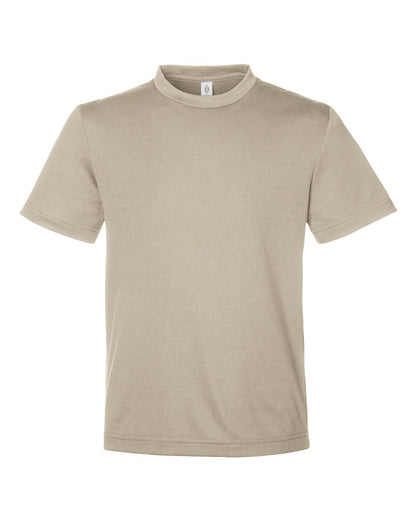 Team 365 Youth Zone Performance Mesh T-Shirt TT15Y #color_Desert Khaki