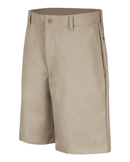 Red Kap Men's Plain Front Shorts PT26 #color_Tan