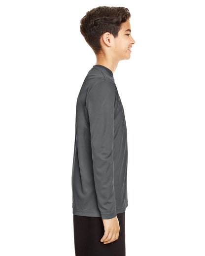 Team 365 Youth Zone Performance Long-Sleeve T-Shirt TT11YL #color_SPORT GRAPHITE