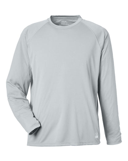 HUK Men's LoPro Pursuit Long Sleeve T-Shirt H12L009 #color_Harbor Mist