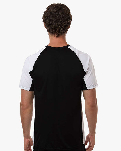 Augusta Sportswear Men's Cutter Jersey 1517 #colormdl_Black/ White