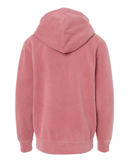 Independent Trading Co. Youth Midweight Pigment-Dyed Hooded Sweatshirt PRM1500Y #color_Pigment Maroon