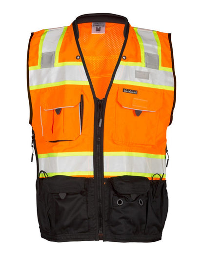 Kishigo Unisex Premium Black Series® Surveyors Vest S5002-5003 #color_Orange