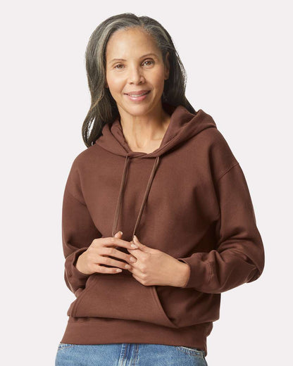 Gildan Softstyle® Midweight Hooded Sweatshirt SF500 #colormdl_Cocoa