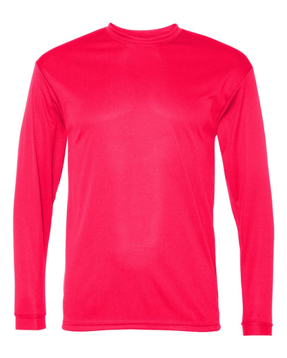 C2 Sport Unisex Performance Long Sleeve T-Shirt 5104 #color_Hot Coral