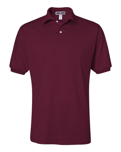 JERZEES Men's SpotShield® 50/50 Polo 437MSR #color_Maroon