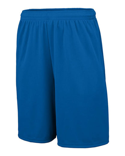 Augusta Sportswear Youth Training Shorts with Pocket 1429 #color_Royal