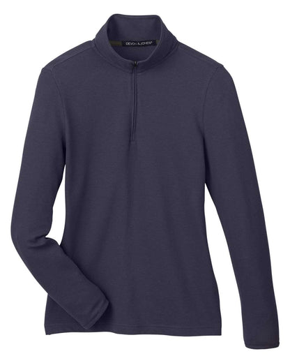 Devon & Jones Women's New Classics® Performance Quarter-Zip Pullover DG400W #color_Navy