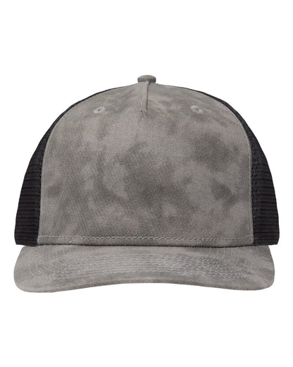 Sportsman Modern Five-Panel Trucker Fit Cap SP1550 #color_Old Wash Grey/ Black