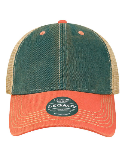 LEGACY Old Favorite Trucker Cap OFA #color_Marine Blue/ Coral