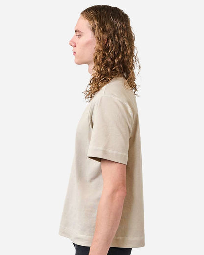 American Apparel Unisex Heavyweight Cotton Mid-Length Tee 13ML0 #colormdl_Bone