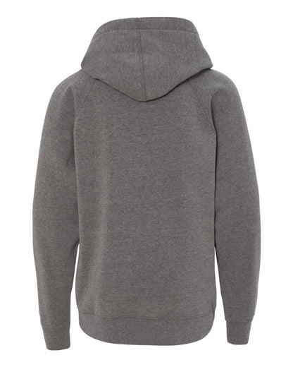 Independent Trading Co. Youth Lightweight Special Blend Raglan Hooded Sweatshirt PRM15YSB #color_Nickel