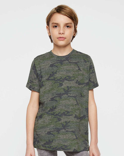 LAT Youth Fine Jersey Tee 6101 #colormdl_Vintage Camo