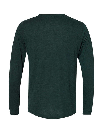 BELLA + CANVAS Triblend Long Sleeve Tee 3513 #color_Emerald Triblend