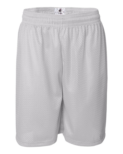 Badger Pro Mesh 9" Shorts 7209 #color_White