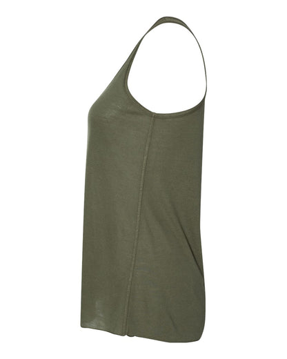 BELLA + CANVAS Women's Flowy Racerback Tank 8800 #color_Military Green