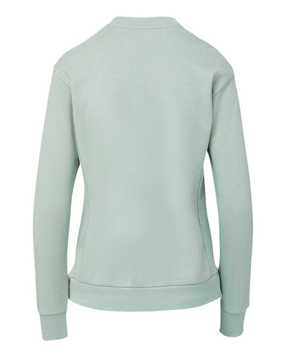 MV Sport Women's Raelynn Cloud Fleece Crewneck Sweatshirt W23140 #color_Greenstone
