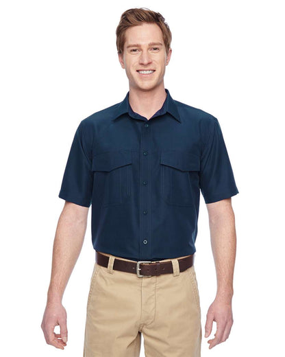 Harriton Men's Key West Short Sleeve Performance Staff Shirt M580 #colormdl_Navy