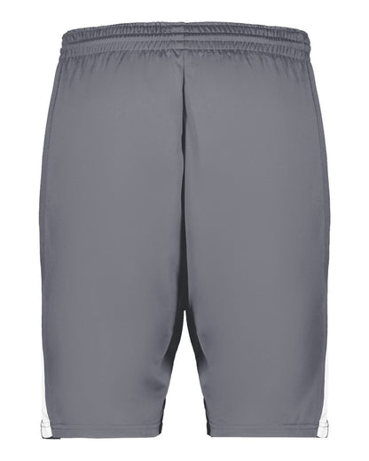 Augusta Sportswear Youth Alley-Oop Reversible Shorts 1169 #color_Graphite/ White