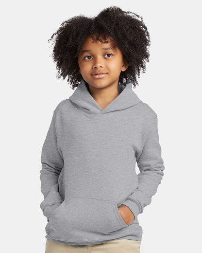 Hanes Youth EcoSmart® Hooded Sweatshirt P473 #colormdl_Light Steel