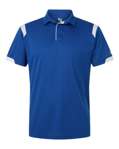 Badger Men's On the Rise Polo 3350 #color_Royal/ White