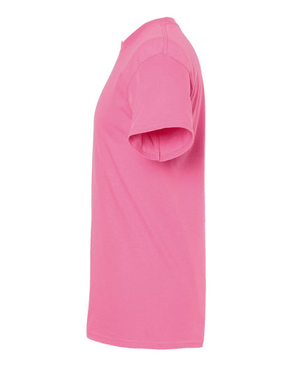 M&O Men's Gold Soft Touch T-Shirt 4800 #color_Azalea