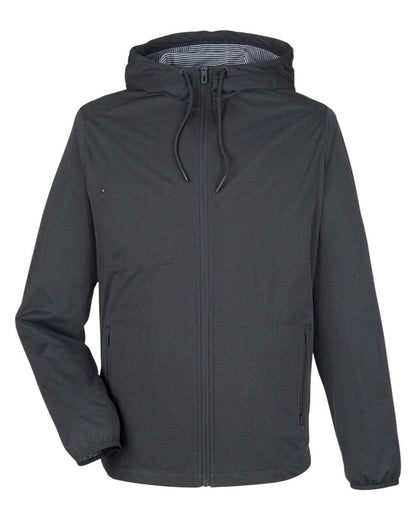 North End Men's Network Lightweight Jacket NE75 #color_Carbon Heather