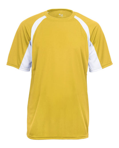 Badger Men's B-Core Hook T-Shirt 4144 #color_Gold/ White