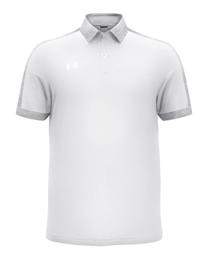 Under Armour Men's Trophy Level Polo 1376907 #color_White/ Mod Grey