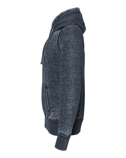 J. America Men's Vintage Zen Fleece Hooded Sweatshirt 8915 #color_Vintage Navy