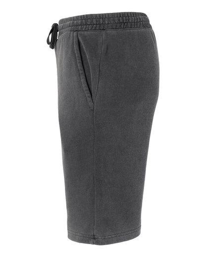 Independent Trading Co. Unisex Pigment-Dyed Fleece Shorts PRM50STPD #color_Pigment Black