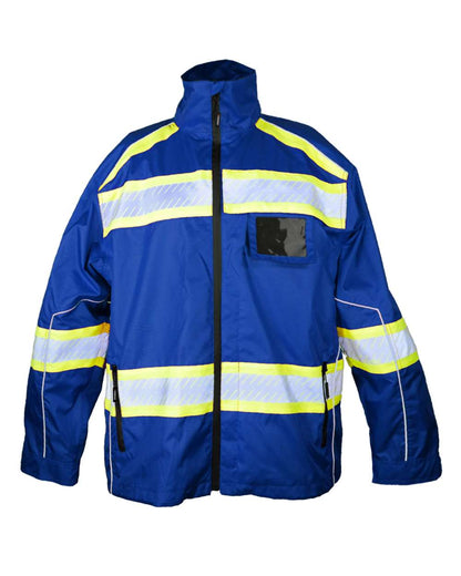 Kishigo Unisex EV Series® Enhanced Visibility Premium Jacket B300-303 #color_Royal Blue/ Lime