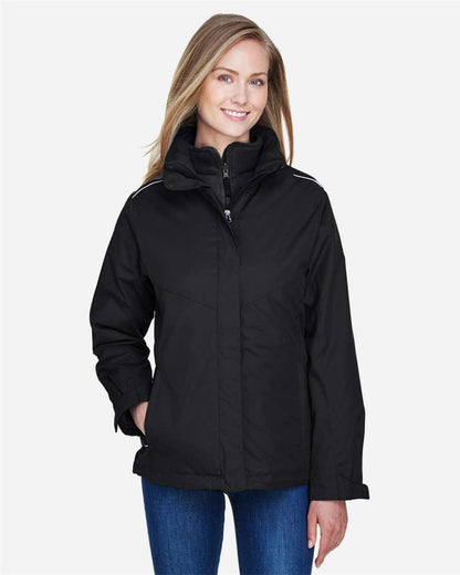 CORE365 Women's 3-in-1 Jacket with Fleece Liner 78205 #colormdl_Black