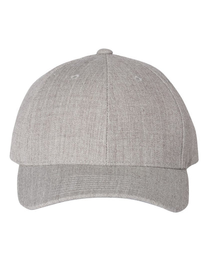 YP Classics Premium Curved Bill Snapback Cap 6789M #color_Heather Grey