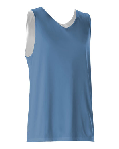 Alleson Athletic Youth Reversible Tank 506CRY #color_Columbia Blue/ White