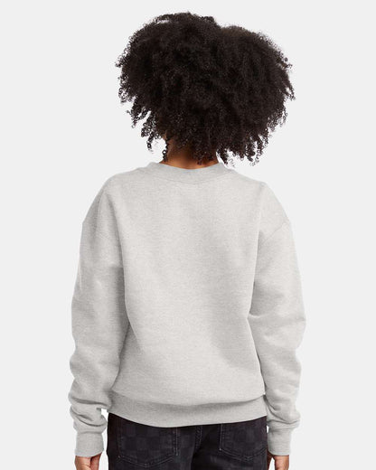 Hanes Youth EcoSmart® Crewneck Sweatshirt P360 #colormdl_Ash