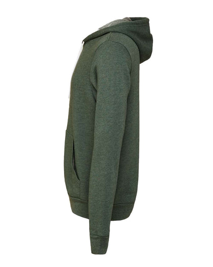 BELLA + CANVAS Unisex Sponge Fleece Hoodie Sweatshirt 3719 #color_Heather Forest