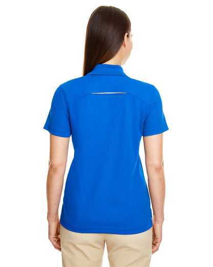 CORE365 Women's Radiant Performance Piqué Polo with Reflective Piping 78181R #colormdl_True Royal