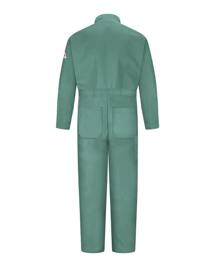 Bulwark Men's Tall Gripper-Front Coverall CEW2T #color_Visual Green