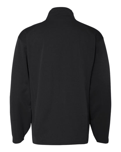 Badger Performance Fleece Quarter-Zip Pullover 1480 #color_Black