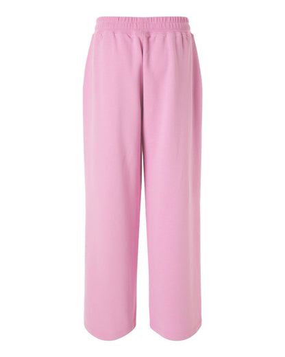 American Apparel Women's French Terry Wide Leg Pants FTP00 #color_Powder Pink