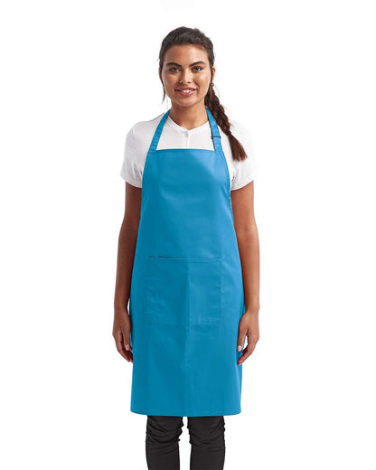 Artisan Collection by Reprime Recycled Pocket Bib Apron RP154 #colormdl_Turquoise