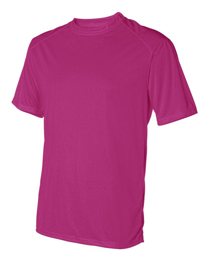 Badger B-Core Sport Shoulders T-Shirt 4120 #color_Hot Pink