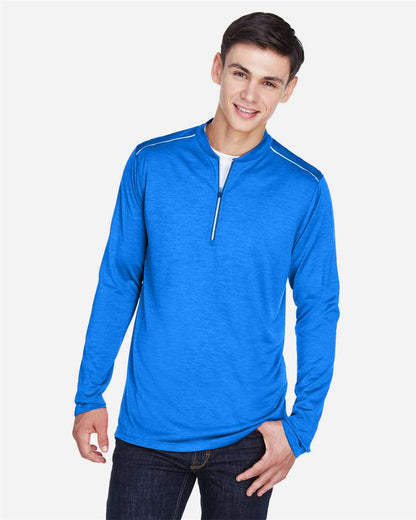 CORE365 Men's Kinetic Performance Quarter-Zip Pullover CE401 #colormdl_True Royal/ Carbon