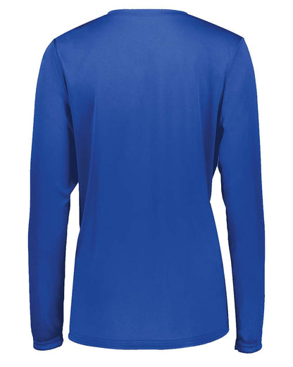 Holloway Women's Momentum Long Sleeve V-Neck T-Shirt 222824 #color_Royal